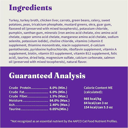 Halo Pets Spot's Stew Wholesome Turkey Cat Food Number of Cans/Size: 5.5-oz, case of 12