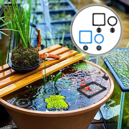 4 Pcs Fish Feeding Ring for,Prevent Water Turbulence from Washing Food Into Filter,Betta Feeding Ring,Feeding Ring for Fish Tank,Aquarium Feeding Ring Betta Guppy Goldfish and Other Small Fishes