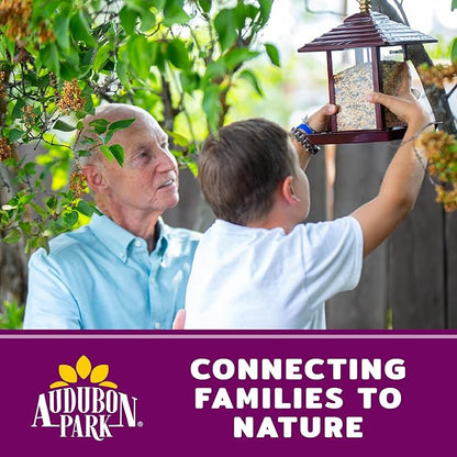 Audubon Park Nut & Fruit Wild Bird Seed – 8 lb. Premium Blend with Sunflower Seeds, Peanuts, Safflower & Dried Fruit – Bird Food for Outside Feeders