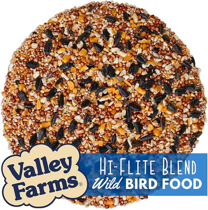 Valley Farms Hi-Flite Wild Bird Food - Best Seed Value for All Species of Birds for Outside Bird Feeders (5 Pound (Pack of 2))
