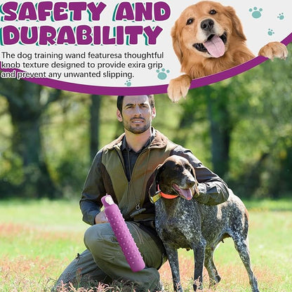 4 Pcs Dog Float Bumper Toy Training Bumper, Water Toys Dummy Outdoor 11 x 2 Inch Puppy Lightweight for Float on The Water Pool Fetch for Small, Medium, Large Dogs(Purple)