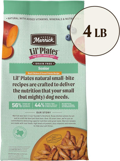 [Merrick Lil’ Plates] Chicken, Sweet Potato Kibble