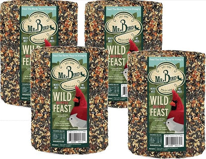 4-Pack of Mr. Bird Wild Bird Feast Birdseed Large Cylinder 4 lbs. 4 oz.