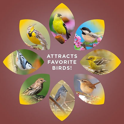 Audubon Park Sunflower Hearts & Chips Wild Bird Food, No Mess Sunflower Seeds for Birds, 5-Pound Bag