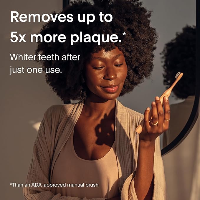 SURI 1.0 Sonic Electric Toothbrush | 40+Day Battery | Designed in California | Sustainable Electric Toothbrush for Adults | Travel Toothbrushes | Tooth Brush | Pink