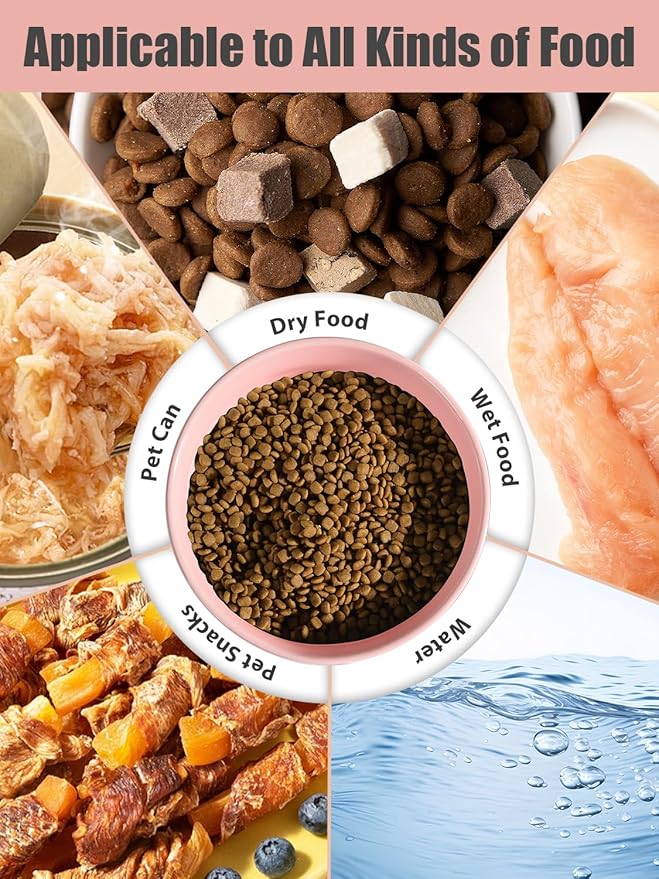 70OZ Ceramic Dog Bowl - 8'' Extra Large Food Water, Heavy Duty Non-Slip Dog Dish for Medium and Large Dogs, Food Grade Porcelain Pet Feeder Bowl, Microwave & Dishwasher Safe, Pink