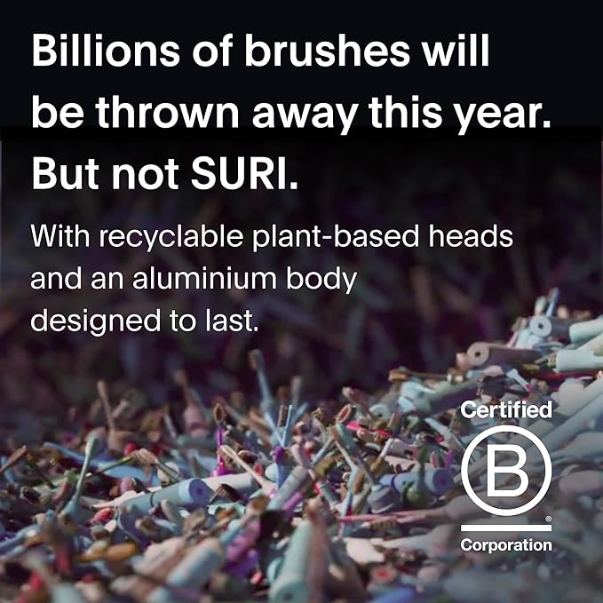 SURI 1.0 Sonic Electric Toothbrush | 40+Day Battery | Designed in California | Sustainable Electric Toothbrush for Adults | Travel Toothbrushes | Tooth Brush | Pink