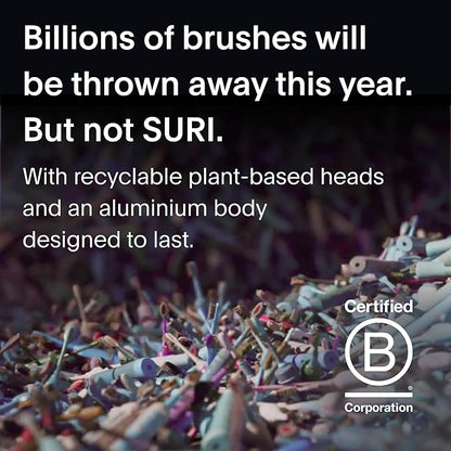 SURI 1.0 Sonic Electric Toothbrush | 40+Day Battery | Designed in California | Sustainable Electric Toothbrush for Adults | Travel Toothbrushes | Tooth Brush | Pink