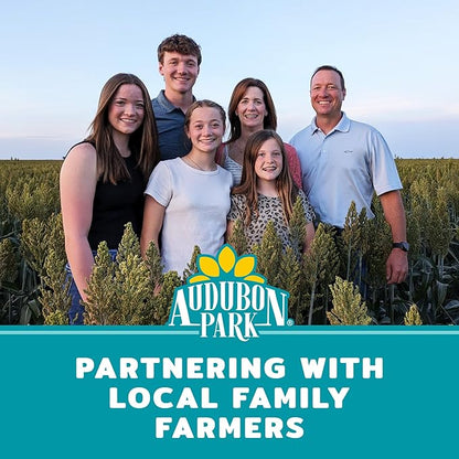 Audubon Park Waste Free Wild Bird Seed – 12 lb. No Mess Blend with Sunflower Hearts & Peanut Pieces – Bird Food for Outside Feeders