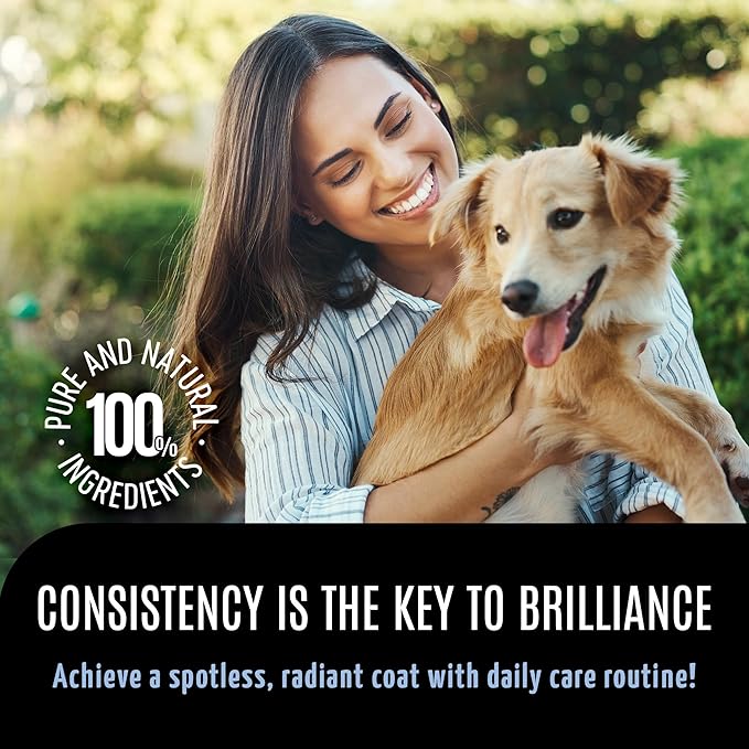 Tauro Pro Line 6in1 Natural Tear Stain Remover for Dogs - Alkaline Water Spray for Eyes, Ears & Coat, Safe for Cat, Puppy & Other Pet (Pure Mist - 8.5 Fl Oz)