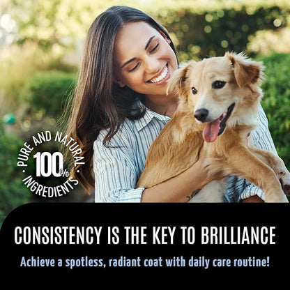 Tauro Pro Line 6in1 Natural Tear Stain Remover for Dogs - Alkaline Water Spray for Eyes, Ears & Coat, Safe for Cat, Puppy & Other Pet (Pure Mist - 8.5 Fl Oz)