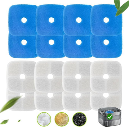 Dog Water Fountain 8 Pack Filters, 9L/2.4 Gallon Pet Fountain, Ultra Quiet