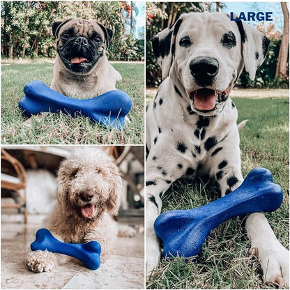 Tuff Pupper SuperChewy Tough Dog Bone Toy | Lifetime Replacement | Strong Natural Rubber | Great Dog Fetch Toy | Chew Toys for Dogs | Ultra Durable Chew Toys for Moderate Chewers | Large Breed Tested