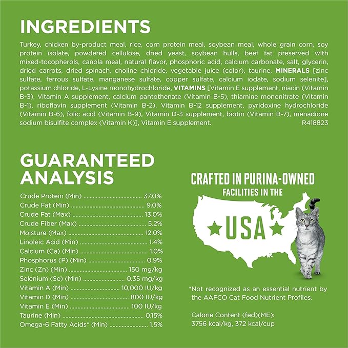 Purina ONE Natural, Low Fat, Weight Control, Indoor Dry Cat Food, +Plus Indoor Advantage - 7 lb. Bag
