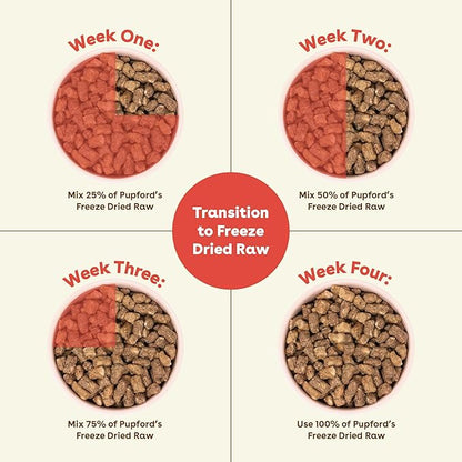 Pupford Good Dog Food, Freeze-Dried Raw, High-Protein, Superfood Ingredients, Vet-Approved, No Fillers or Artificial Additives (Beef Recipe, 16 oz)