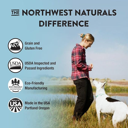 Northwest Naturals Freeze-Dried Turkey Dog Food - Bite-Sized Nuggets - Grain-Free, High-Protein, Raw Diet, Human-Grade, Limited Ingredients, All Natural, Made in The USA, Healthy & Nutritious - 25 Oz