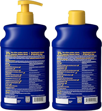 DOUXO® Skin & Coat SPA – Ultra-Safe Combo for Dogs, Oatmeal Shampoo (16 fl oz, Cleanses & Hydrates) + Oatmeal Conditioner (16 fl oz, Hydrates & Detangles)