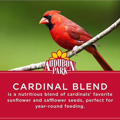 Audubon Park Cardinal Blend Wild Bird Food, Cardinal Bird Seed for Outside Feeders, 4-Pound Bag