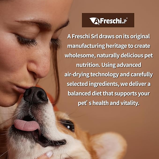 Afreschi Air-Dried Dog Food Turkey & Salmon Recipe 2.2 lb, All-Natural, Complete & Balanced, Grain-Free, High-Protein, Limited Ingredients