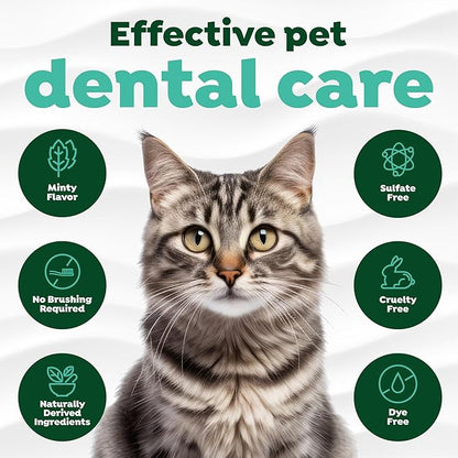 TropiClean Fresh Breath Cat Toothpaste for Teeth Cleaning, Breath Freshener, Easy to Use Plaque & Tartar Remover Gel, No Toothbrush Needed, 2oz.