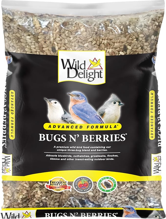 Wild Delight 099127 Bugs N' Berries Wild Bird Food, 4.5 lb