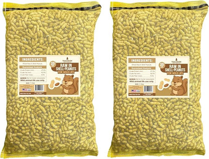 50 LB - Raw Peanuts For Squirrels, Raw In Shell Peanuts For Birds and Wildlife- Squirrel Food, Wild Bird Seed - Grown in The USA