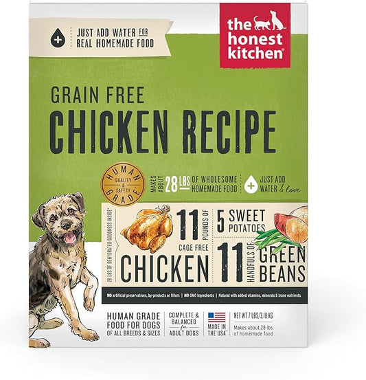 The Honest Kitchen Dehydrated Grain Free Chicken Dog Food, 7 lb Box