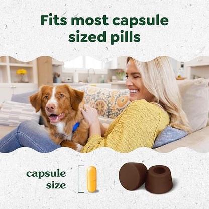 Greenies Pill Pockets for Dogs Large Size, Soft Dog Treats, Hickory Smoke Flavor, (6) 7.9 oz. Pouches (180 Treats Total)