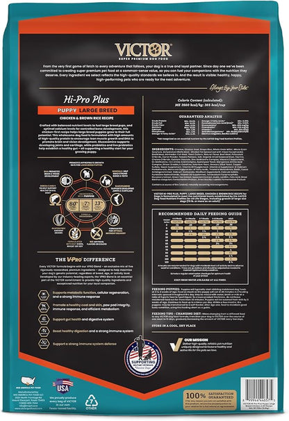 VICTOR Classic - Hi-Pro Plus Large Breed Puppy, 15-lb