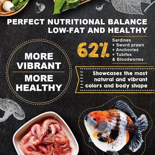 Ultra Fresh Apex Goldfish Growth Crisps, Premium All Natural Ingredients Goldfish Fish Food, Slow Sinking, 1.76 oz