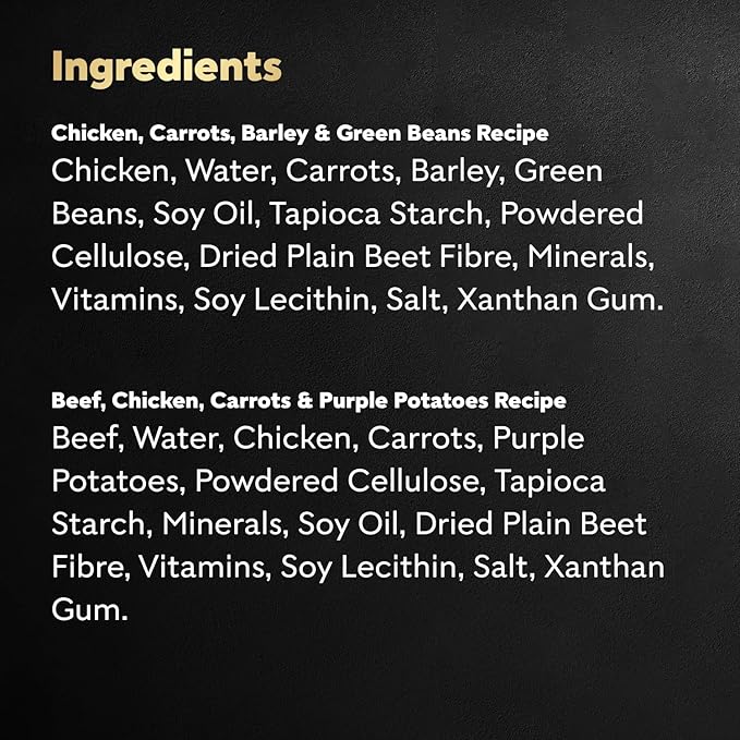 [Cesar] Chicken, Carrots, Barley & Green Beans Recipe and Beef, Chicken, Purple Potatoes & Carrots Recipe Variety Pack, 3 oz (6 Count, Pack of 1)