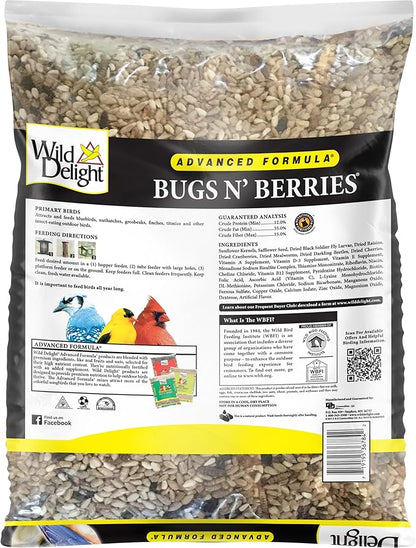 Wild Delight 099127 Bugs N' Berries Wild Bird Food, 4.5 lb
