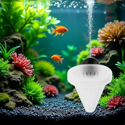 1 Pc White Cone Shape Aquarium Red Worm Fish Feeder with Suction 7cm Height Professional, Automatic Feeders, Fish and Aquatic Pets