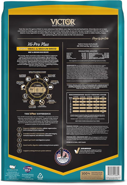 VICTOR Classic - Hi-Pro Small & Medium Breed Puppy, 15-lb
