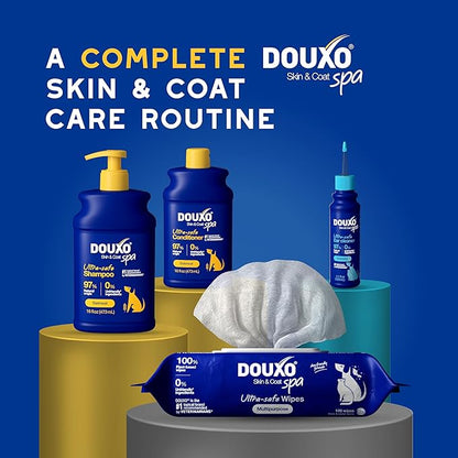 DOUXO® Skin & Coat SPA – Ultra-Safe Combo for Dogs, Oatmeal Shampoo (16 fl oz, Cleanses & Hydrates) + Oatmeal Conditioner (16 fl oz, Hydrates & Detangles)
