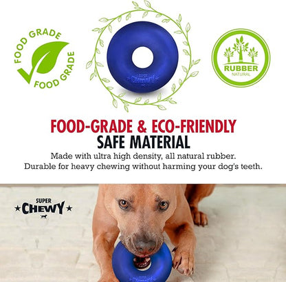 Tuff Pupper SuperChewy Tough Dog Ring Toy | Lifetime Replacement | Strong Natural Rubber | Dog Chew Toys for Aggressive Chewers | Durable Tug Toy | Ring Toys for Strong Dogs | Large Breed Tested