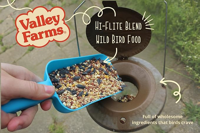 Valley Farms Hi-Flite Wild Bird Food - Best Seed Value for All Species of Birds for Outside Bird Feeders (5 Pound (Pack of 2))