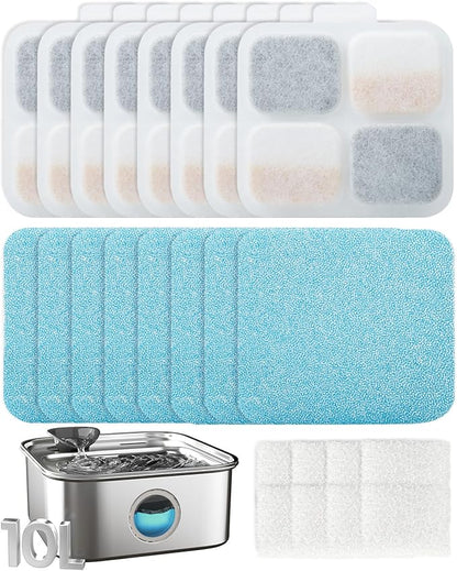 oneisall 8Set Filters for for PW07SAU 10L/2.64Gal Stainless Steel Dog Water Fountain