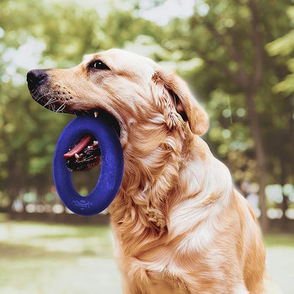 Tuff Pupper SuperChewy Tough Dog Ring Toy | Lifetime Replacement | Strong Natural Rubber | Chew Toys for Aggressive Chewers | Durable Tug Play | Strong Dog Ring Toy | Large Breed Tested