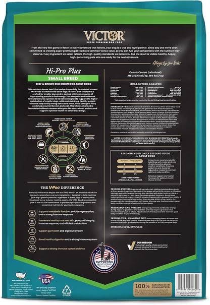 VICTOR Classic - Hi-Pro Small Breed Adult, 15-lb