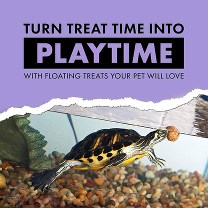 Zilla Turtle Chasers Floating Treats, Made with Real Shrimp, Resealable Bag