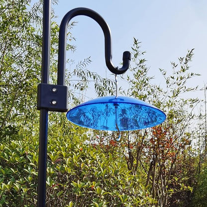 8" Mini Rain Cover for Bird Feeder/House - Blue Small Protective Dome Guard Against Rain/Snow/Sun - Dia. 20CM