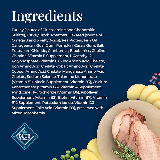 [Blue Buffalo] Turkey Recipe 12.5 oz (12 Count)
