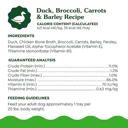 Greenies Smart Topper High Protein Wet Mix-in for Dogs, Duck, Broccoli, Carrots & Barley Recipe in Vitabroth Broth - Bone Broth + Vitamins E & B1, 10 Count