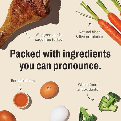 The Honest Kitchen Whole Food Clusters Human Grade Dry Dog Food - Grain Free Turkey 5 lbs