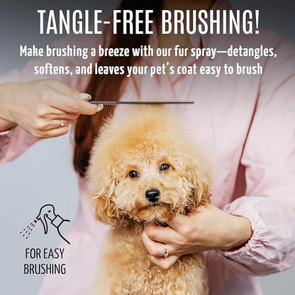 Tauro Pro Line 6in1 Natural Tear Stain Remover for Dogs - Alkaline Water Spray for Eyes, Ears & Coat, Safe for Cat, Puppy & Other Pet (Pure Mist - 8.5 Fl Oz)