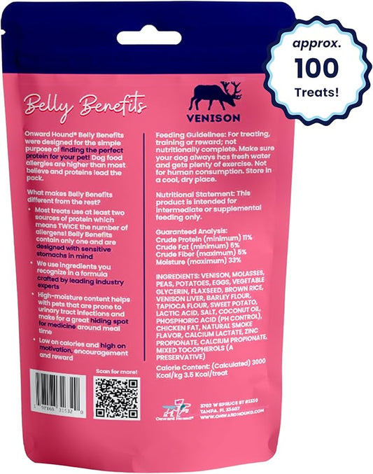 Training Treats for Dogs - Soft Venison - Low Calorie Dog Training Treats for Sensitive Stomachs with Single Source Premium Protein, Corn Free, & Soy Free Formula - 4 oz