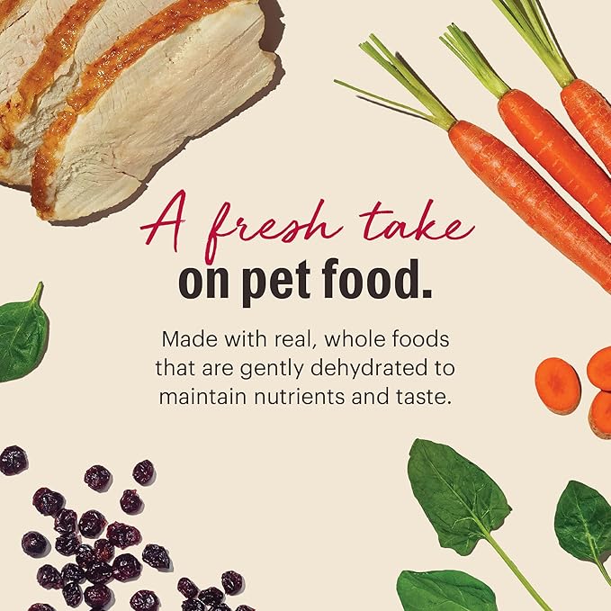 The Honest Kitchen Human Grade Dehydrated Grain Free Dog Food – Complete Meal or Dog Food Topper – Turkey 2 lb (makes 8 lbs)