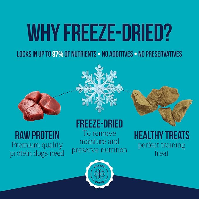 Stewart Single Ingredient Freeze Dried Raw Dog Treats, Chicken Liver, 2.5 Ounce, Approx. 45 Pieces per Resealable Pouch, Training Treats or Meal Topper, High Protein, Grain Free, Gluten Free