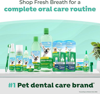 TropiClean Fresh Breath Dog Toothpaste for Teeth Cleaning, Breath Freshener, Easy to Use Plaque & Tartar Remover Gel, No Toothbrush Needed, 4oz.